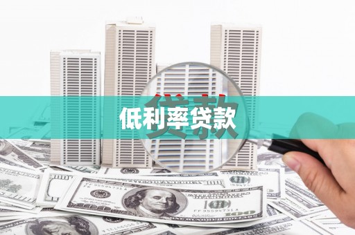 金沙低利率贷款