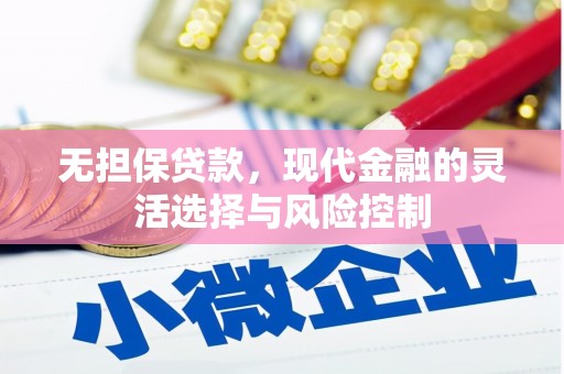金沙无担保贷款，现代金融的灵活选择与风险控制
