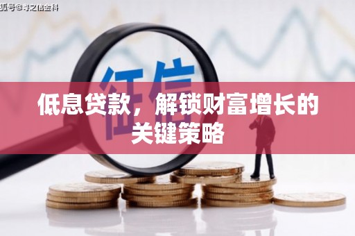 金沙低息贷款，解锁财富增长的关键策略