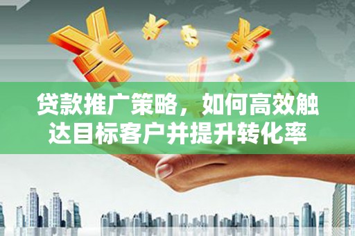 金沙贷款推广策略，如何高效触达目标客户并提升转化率