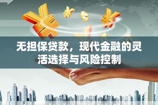 金沙无担保贷款，现代金融的灵活选择与风险控制