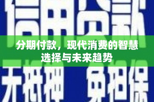 金沙分期付款，现代消费的智慧选择与未来趋势