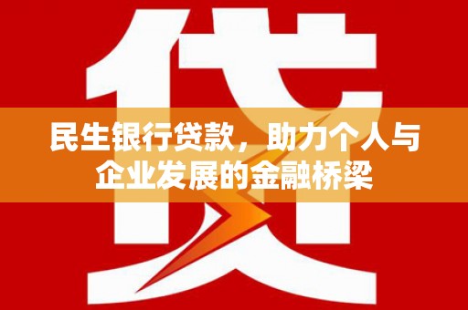 金沙民生银行贷款，助力个人与企业发展的金融桥梁