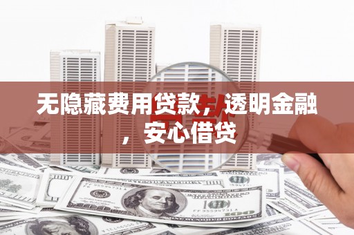 金沙无隐藏费用贷款，透明金融，安心借贷