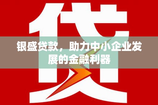 金沙银盛贷款，助力中小企业发展的金融利器