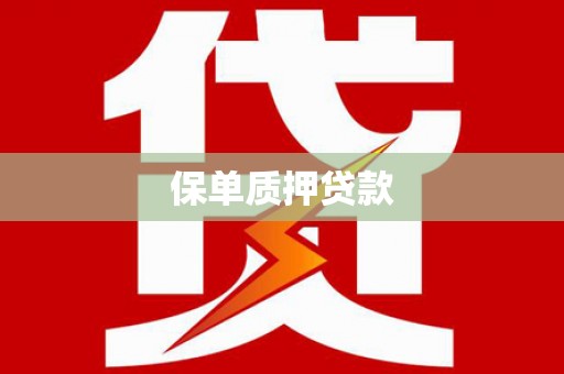 金沙保单质押贷款