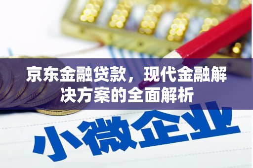 金沙京东金融贷款，现代金融解决方案的全面解析
