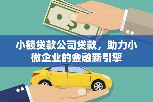 金沙小额贷款公司贷款，助力小微企业的金融新引擎