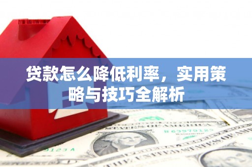金沙贷款怎么降低利率，实用策略与技巧全解析